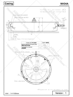 Planet Gates Japan  nh34 Movement New Original 24 jewels nh34a gmt 4 Hands 4R34 GMT Date Watch Automatic Metal High Accuracy Winding