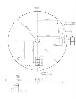 Planet Gates Japan NH35 Movement Automatic Mechanical High Accuracy Japona TMI NH35A-3 Watch Calendar Mechanism Wrist Day Date Set
