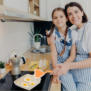 Planet Gates Japanese 1set Japanese Frying Pan, Tamagoyaki Frying Pan, Tamagoyaki Rectangular Frying Pan, Japanese Rectangular Frying Pan, Non Stick Coated Frying Pan With Silicone Spatula And Oil Brush