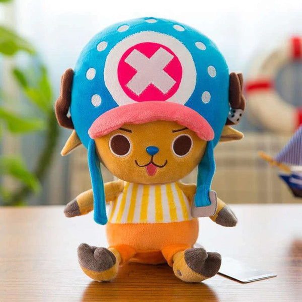 Planet Gates Japanese Anime 25cm One Piece Original Plush Toys CartoonFigure Luffy Chopper Ace Roronoa Zoro Cute Stuffed Doll Kids Xmas Gifts