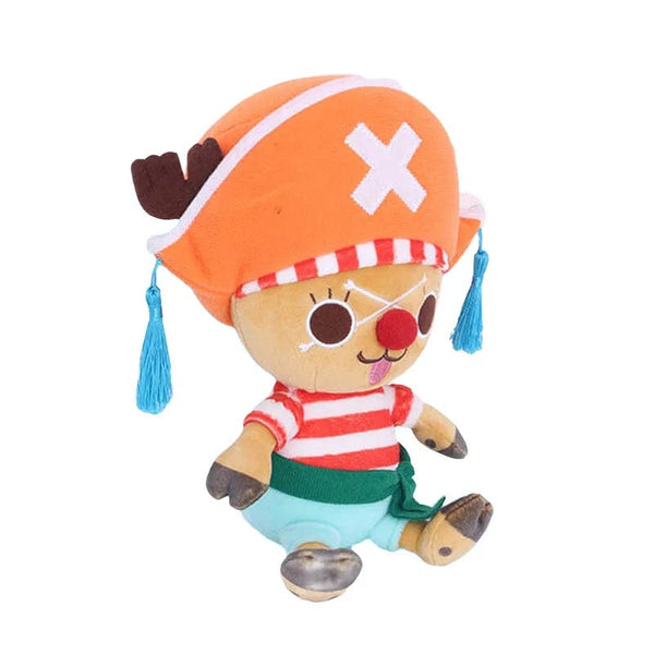 Planet Gates Japanese Anime 25cm One Piece Original Plush Toys CartoonFigure Luffy Chopper Ace Roronoa Zoro Cute Stuffed Doll Kids Xmas Gifts