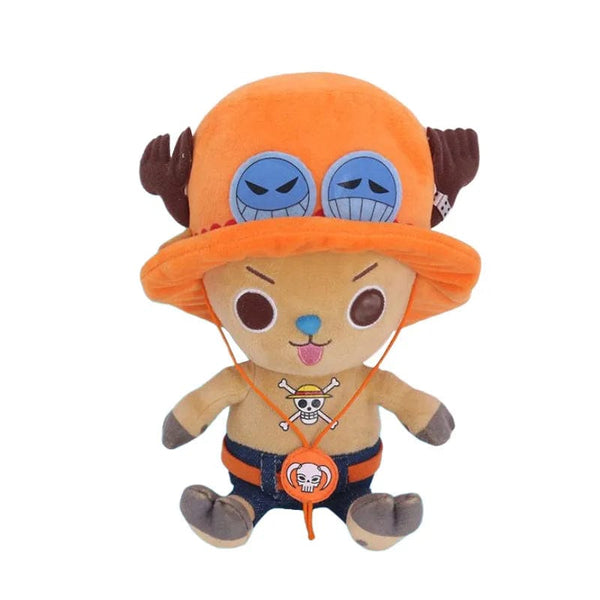 Planet Gates Japanese Anime 25cm One Piece Original Plush Toys CartoonFigure Luffy Chopper Ace Roronoa Zoro Cute Stuffed Doll Kids Xmas Gifts