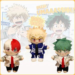Planet Gates Japanese Anime My Hero Academia Plush Toys Cartoon Stuffed Midoriya Izuku Bakugou Katsuki Todoroki Shoto Dolls Kids Gifts Birth
