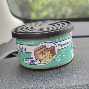 Planet Gates Jasmine 1pc Car Air Freshener Jar, Jasmine/ Strawberry/ Bubble Gum/ Vanilla Cherry Aroma Diffuser, Car Interior Accessories