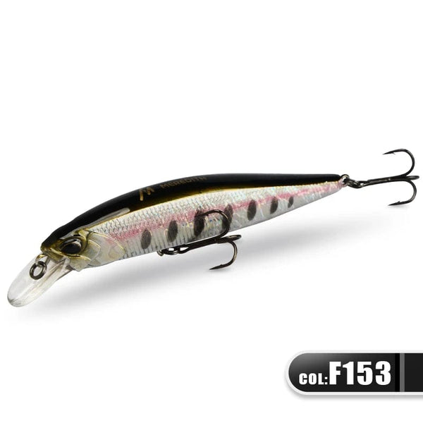 Planet Gates JBR-100F-F153 / CHINA MEREDITH JERK MINNOW 100F 14g  Floating Wobbler Fishing Lure 24Color Minnow Lure Hard Bait Quality Professional Depth0.8-1.0m