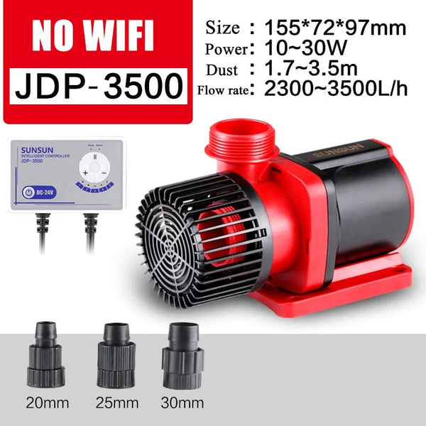 Planet Gates JDP-3500 NO WIFI SUNSUN JDP DC Variable Frequency Silent Quiet Wifi Submersible Water Pump for Marine Reef Aquarium Fish Tank Pond 100-240v