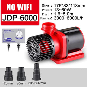 Planet Gates JDP-6000 NO WIFI SUNSUN JDP DC Variable Frequency Silent Quiet Wifi Submersible Water Pump for Marine Reef Aquarium Fish Tank Pond 100-240v