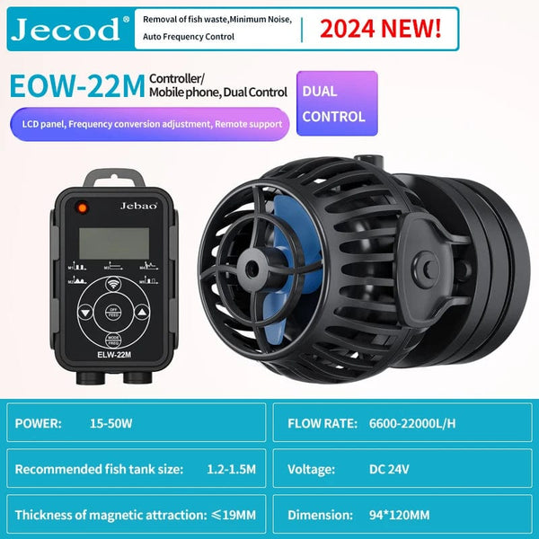 Planet Gates Jebao Jecod New EOW Aquarium Wave Maker Water Pump Filter 12V 24V Fountain Pump Fish Tank WIFI Ultra Quiet Frequency Smart Pump