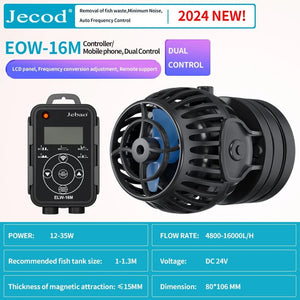 Planet Gates Jebao Jecod New EOW Aquarium Wave Maker Water Pump Filter 12V 24V Fountain Pump Fish Tank WIFI Ultra Quiet Frequency Smart Pump