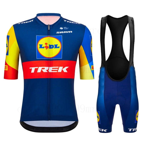 Planet Gates jersey set 1 / M Trek 2024 Summer Team Cycling Jersey Set Ciclismo Clothing MTB Bike Clothes Uniform Maillot Ropa Ciclismo Bicycle Suit Hombre