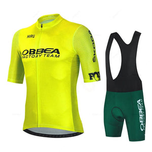 Planet Gates jersey set 1 / XXS Hiru Mens Cycling Jersey Sets Short Sleeve Summer Pro Team Road Racing Bike Clothing Breathable MTB Bicycle Bib Suit Ciclismo