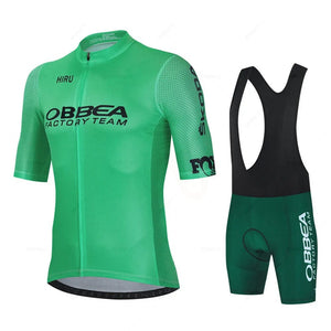 Planet Gates jersey set 1 / XXS Hiru Mens Cycling Jersey Sets Short Sleeve Summer Pro Team Road Racing Bike Clothing Breathable MTB Bicycle Bib Suit Ciclismo