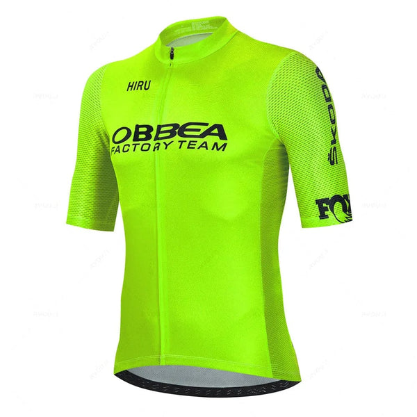 Planet Gates jersey set 1 / XXS Hiru Mens Cycling Jersey Sets Short Sleeve Summer Pro Team Road Racing Bike Clothing Breathable MTB Bicycle Bib Suit Ciclismo