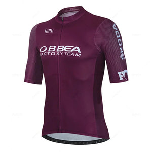 Planet Gates jersey set 1 / XXS Hiru Mens Cycling Jersey Sets Short Sleeve Summer Pro Team Road Racing Bike Clothing Breathable MTB Bicycle Bib Suit Ciclismo