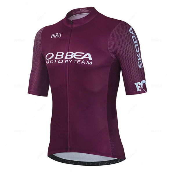 Planet Gates jersey set 1 / XXS Hiru Mens Cycling Jersey Sets Short Sleeve Summer Pro Team Road Racing Bike Clothing Breathable MTB Bicycle Bib Suit Ciclismo