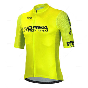 Planet Gates jersey set 1 / XXS Hiru Mens Cycling Jersey Sets Short Sleeve Summer Pro Team Road Racing Bike Clothing Breathable MTB Bicycle Bib Suit Ciclismo