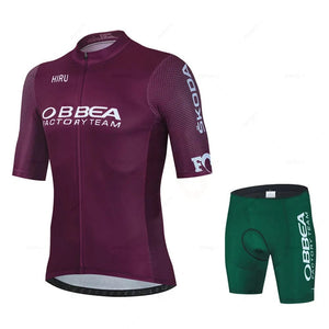 Planet Gates jersey set 1 / XXS Hiru Mens Cycling Jersey Sets Short Sleeve Summer Pro Team Road Racing Bike Clothing Breathable MTB Bicycle Bib Suit Ciclismo