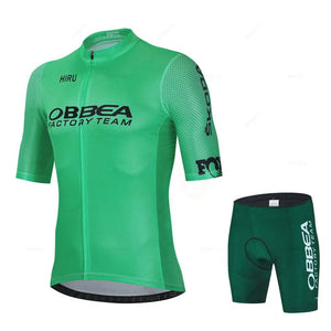 Planet Gates jersey set 1 / XXS Hiru Mens Cycling Jersey Sets Short Sleeve Summer Pro Team Road Racing Bike Clothing Breathable MTB Bicycle Bib Suit Ciclismo