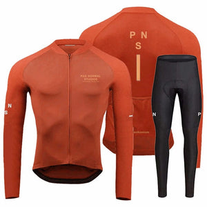 Planet Gates jersey set 10 / M Pns 2024 Team Cycling Jersey Set Long Sleeve Mountain Bike Clothes Wear Maillot Ropa Ciclismo Racing Bicycle Cycling Clothing