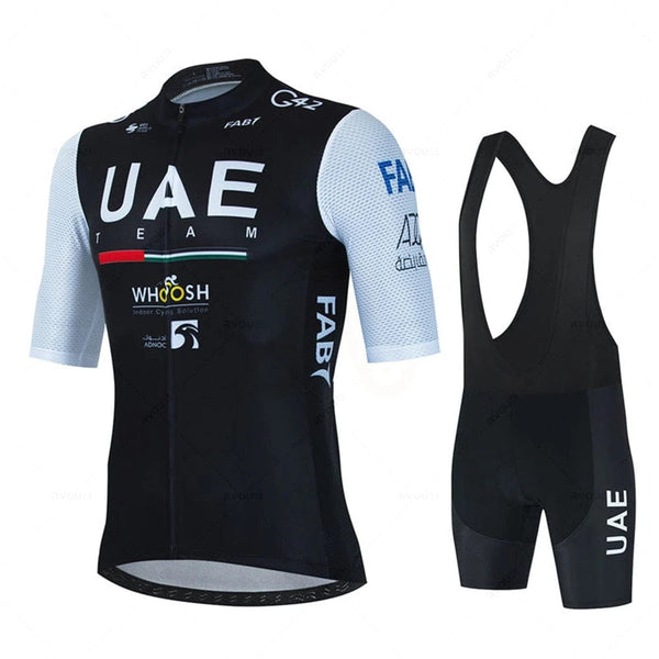 Planet Gates jersey set 12 / XS 2024 Uae Cycling Jersey Set MTB Uniform Bike Clothing Summer Breathable Bicycle Shirt Ropa Ciclismo Bib Pants Maillot Ciclismo