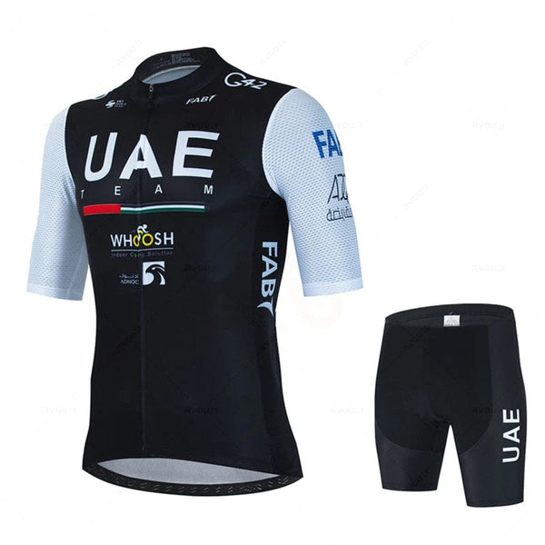 Planet Gates jersey set 12 / XS 2024 Uae Cycling Jersey Set MTB Uniform Bike Clothing Summer Breathable Bicycle Shirt Ropa Ciclismo Bib Pants Maillot Ciclismo