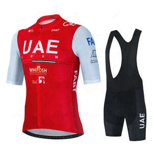 Planet Gates jersey set 12 / XS 2024 Uae Cycling Jersey Set MTB Uniform Bike Clothing Summer Breathable Bicycle Shirt Ropa Ciclismo Bib Pants Maillot Ciclismo