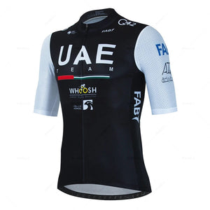 Planet Gates jersey set 12 / XS 2024 Uae Cycling Jersey Set MTB Uniform Bike Clothing Summer Breathable Bicycle Shirt Ropa Ciclismo Bib Pants Maillot Ciclismo