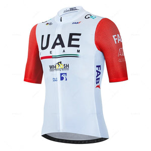 Planet Gates jersey set 12 / XS 2024 Uae Cycling Jersey Set MTB Uniform Bike Clothing Summer Breathable Bicycle Shirt Ropa Ciclismo Bib Pants Maillot Ciclismo
