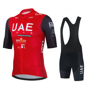 Planet Gates jersey set 12 / XS 2024 Uae Cycling Jersey Set MTB Uniform Bike Clothing Summer Breathable Bicycle Shirt Ropa Ciclismo Bib Pants Maillot Ciclismo
