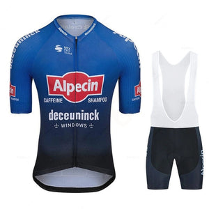 Planet Gates jersey set 16 / S 2023 Alpecin Fenix Cycling Jersey Set Men's Road Bike Shirts Suit Bicycle Bib Shorts MTB Wear Maillot Culotte Cycling Clothing