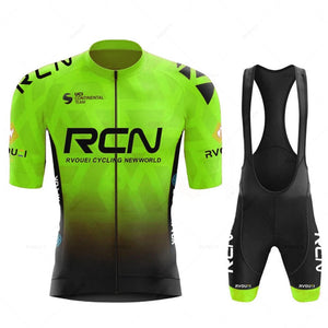 Planet Gates jersey set  7 / M 2023 RCN Team Cycling Jersey Set Summer Breathable Road Bicycle Suit Riding Uniform Bike MTB Clothing New Sports Cycling Kits