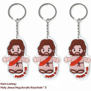 Planet Gates Jesus Pendant Set 25cm/50cm Cartoon Jesus Pillow Stuffed Toy Bedside Sofa Cushion Christmas Gift Soft Plush Doll with Bible Pillow for Children