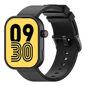 Planet Gates Jet Black New Zeblaze Btalk Plus Voice Calling Smartwatch 2.03'' HD Color Display Health and Fitness Tracking Smart Watch for Men Women