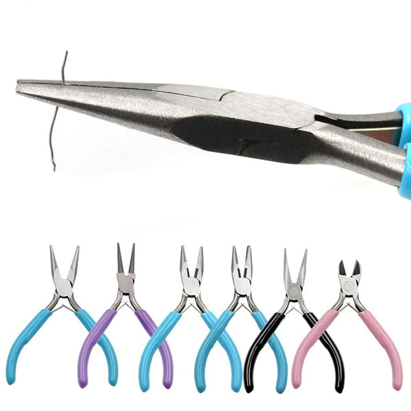 Planet Gates Jewelry Accessories Repair Making Kit Cutting/Bending Copper Wire Small Pliers Tweezers Scissors Opener Ring Tools Bag Pliers