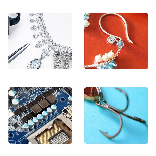 Planet Gates Jewelry Accessories Repair Making Kit Cutting/Bending Copper Wire Small Pliers Tweezers Scissors Opener Ring Tools Bag Pliers