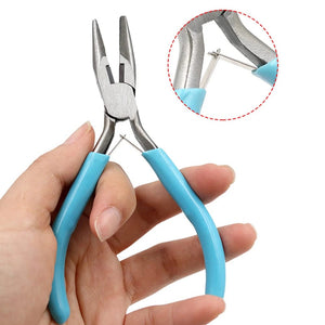 Planet Gates Jewelry Accessories Repair Making Kit Cutting/Bending Copper Wire Small Pliers Tweezers Scissors Opener Ring Tools Bag Pliers