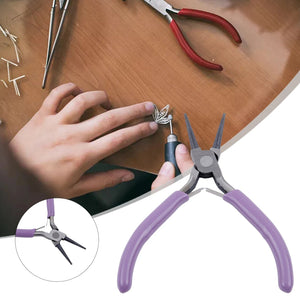 Planet Gates Jewelry Accessories Repair Making Kit Cutting/Bending Copper Wire Small Pliers Tweezers Scissors Opener Ring Tools Bag Pliers