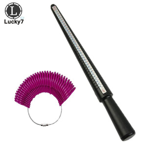 Planet Gates Jewelry Tools Ring Size Mandrel Stick Finger Gauge Ring Sizer Measuring Jewelry Tool Set Ring Size