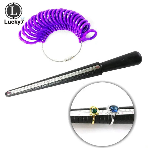 Planet Gates Jewelry Tools Ring Size Mandrel Stick Finger Gauge Ring Sizer Measuring Jewelry Tool Set Ring Size