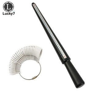Planet Gates Jewelry Tools Ring Size Mandrel Stick Finger Gauge Ring Sizer Measuring Jewelry Tool Set Ring Size