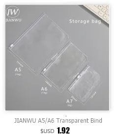 Planet Gates JIANWU A4 Morandi File Bag 100 Pages Data Book Large Capacity File Folder Portfolio Office Stationery