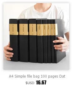 Planet Gates JIANWU A4 Morandi File Bag 100 Pages Data Book Large Capacity File Folder Portfolio Office Stationery