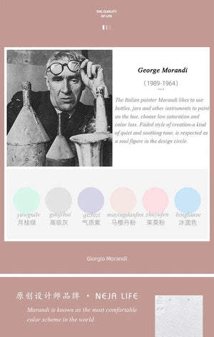 Planet Gates JIANWU A4 Morandi File Bag 100 Pages Data Book Large Capacity File Folder Portfolio Office Stationery