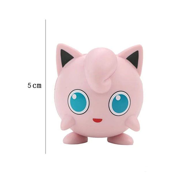 Planet Gates Jigglypuff / 5-8cm 4Pcs Pokemon Pikachu Anime Figure Toys PVC Cake Car Decoration Ornaments  Action Figure For Children Birthday Christmas Gifts