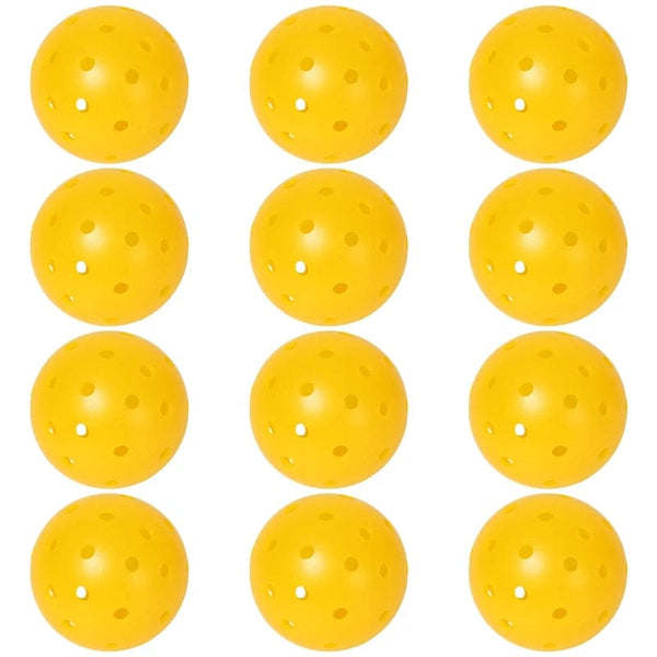 Planet Gates JIKEGO Competition Grade Outdoor Pickleball Balls 74mm 40 Holes 8 12 16 Packs PE 26g Yellow Green Accessories Training
