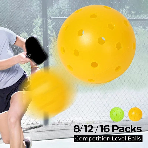 Planet Gates JIKEGO Competition Grade Outdoor Pickleball Balls 74mm 40 Holes 8 12 16 Packs PE 26g Yellow Green Accessories Training