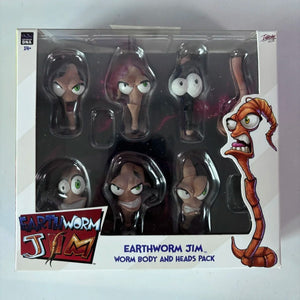 Planet Gates jim heads pack In Stock PDNA 1/12 Earthworm Jim Psy Crow bob the killer Action Figure Collectible Toy Gift
