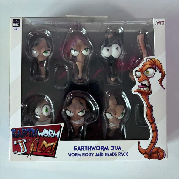Planet Gates jim heads pack In Stock PDNA 1/12 Earthworm Jim Psy Crow bob the killer Action Figure Collectible Toy Gift