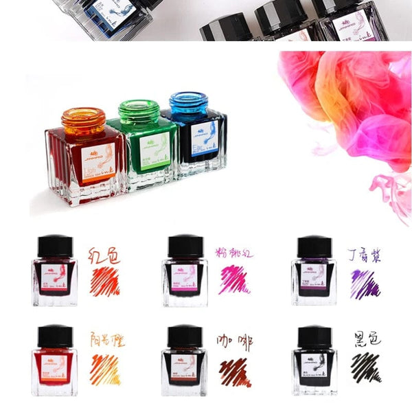 Planet Gates JINHAO 50ml/30ml Various Color Ink Glass Bottled Ink Fountain Pen Ink Refill Cartridge School Writing Office Supplies Stationery