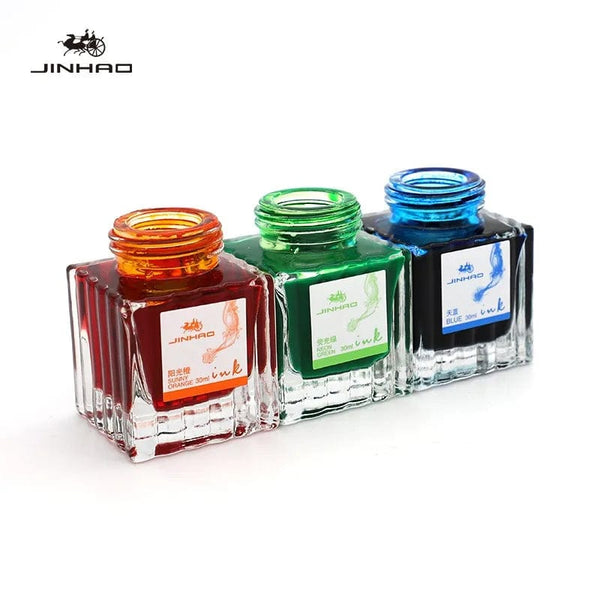 Planet Gates JINHAO 50ml/30ml Various Color Ink Glass Bottled Ink Fountain Pen Ink Refill Cartridge School Writing Office Supplies Stationery